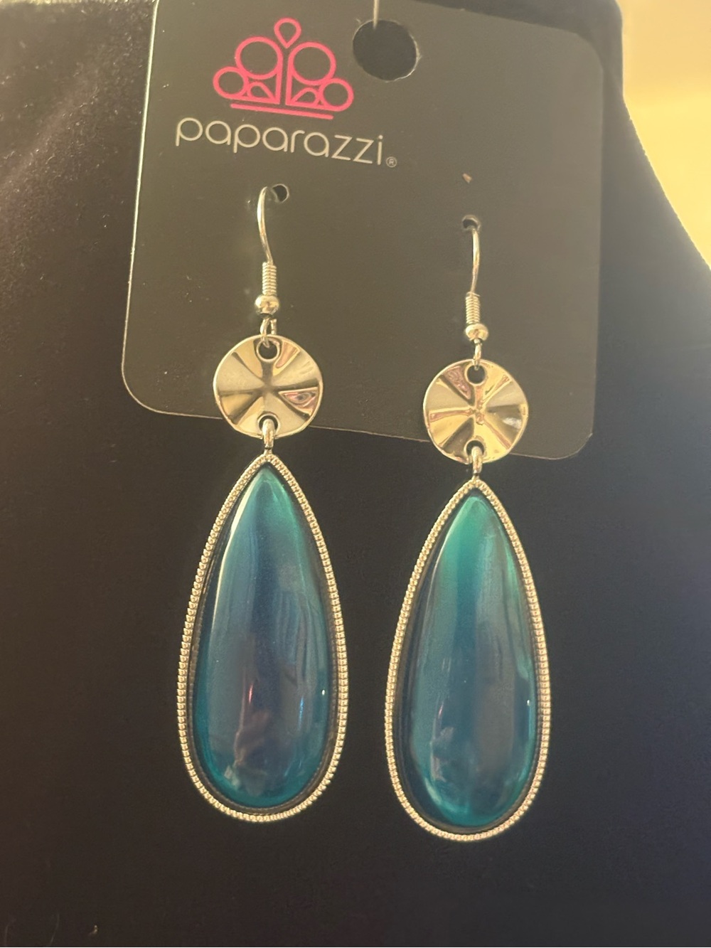 Paparazzi Blue Teardrop Dangle Earrings